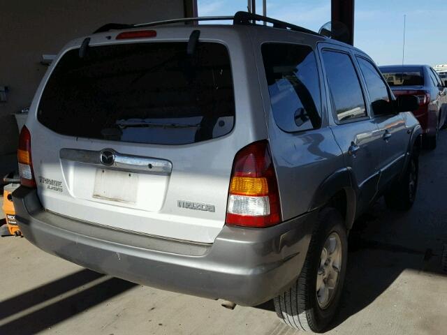 4F2YU09131KM36415 - 2001 MAZDA TRIBUTE LX GRAY photo 4