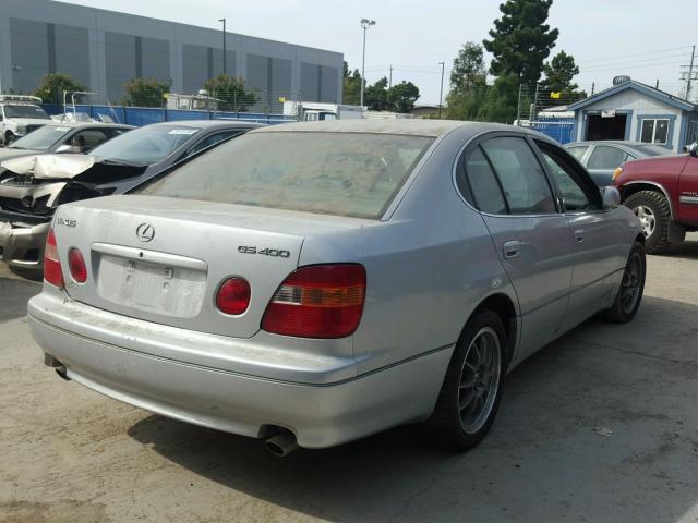 JT8BH68X8W0010529 - 1998 LEXUS GS 400 SILVER photo 4