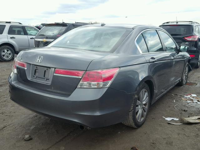 1HGCP2F81CA186620 - 2012 HONDA ACCORD EXL GRAY photo 4