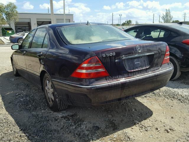 WDBNG75J7YA110902 - 2000 MERCEDES-BENZ S 500 BURGUNDY photo 3