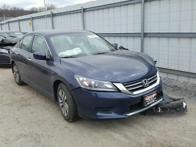 1HGCR2F32EA202342 - 2014 HONDA ACCORD LX BLUE photo 1