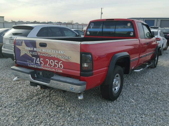 1B7KC23W1WJ198408 - 1998 DODGE RAM 2500 RED photo 4