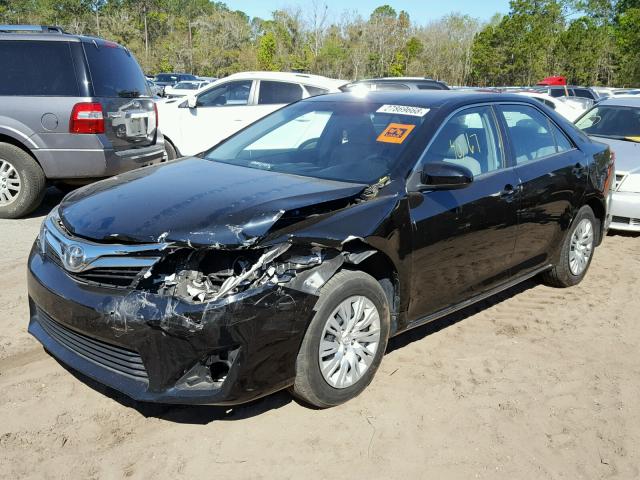 4T4BF1FK0ER402320 - 2014 TOYOTA CAMRY L BLACK photo 2