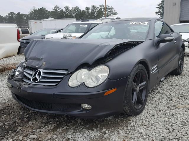 WDBSK75F33F009526 - 2003 MERCEDES-BENZ SL 500R BLACK photo 2