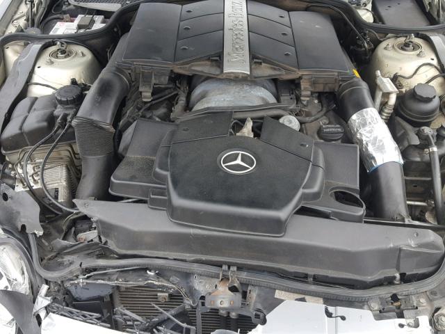 WDBSK75F33F009526 - 2003 MERCEDES-BENZ SL 500R BLACK photo 7