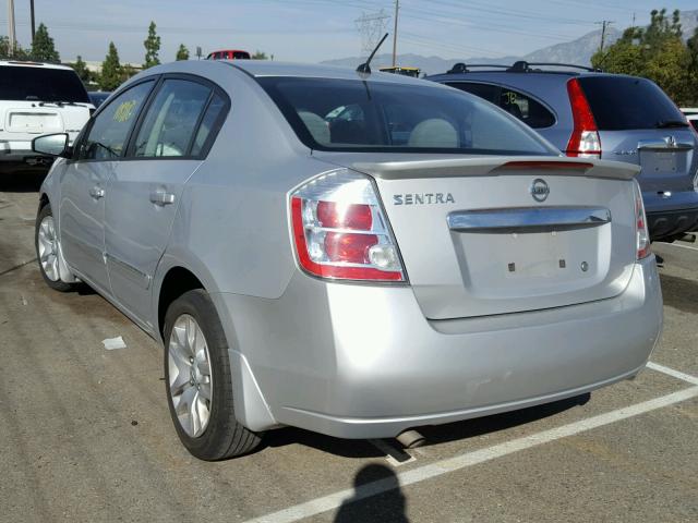 3N1AB6AP4CL712471 - 2012 NISSAN SENTRA 2.0 SILVER photo 3