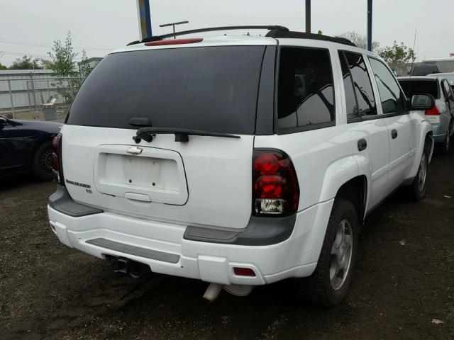 1GNDT13S382180769 - 2008 CHEVROLET TRAILBLAZE WHITE photo 4