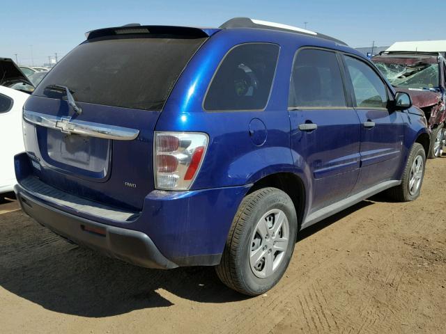 2CNDL23F666156947 - 2006 CHEVROLET EQUINOX LS BLUE photo 4