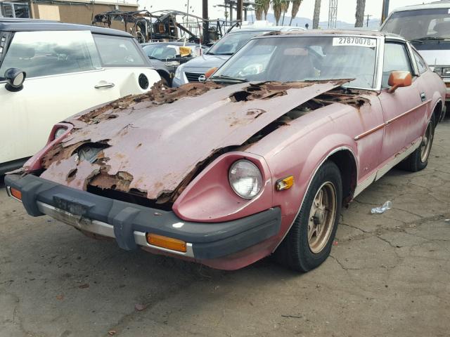 JN1HZ04S1BX405155 - 1981 DATSUN 280ZX MAROON photo 2