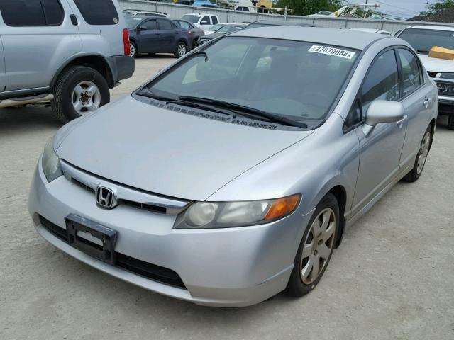 2HGFA16598H323567 - 2008 HONDA CIVIC LX GRAY photo 2