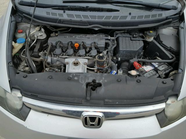 2HGFA16598H323567 - 2008 HONDA CIVIC LX GRAY photo 7