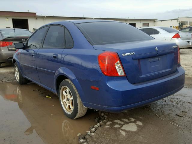 KL5JD56Z65K153124 - 2005 SUZUKI FORENZA S BLUE photo 3