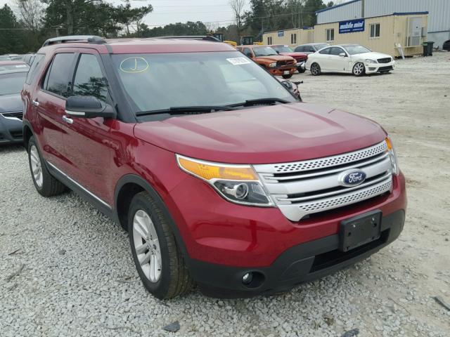 1FM5K7D84DGB75286 - 2013 FORD EXPLORER X RED photo 1