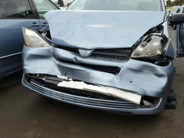 5TDZA23C25S304022 - 2005 TOYOTA SIENNA CE GRAY photo 9