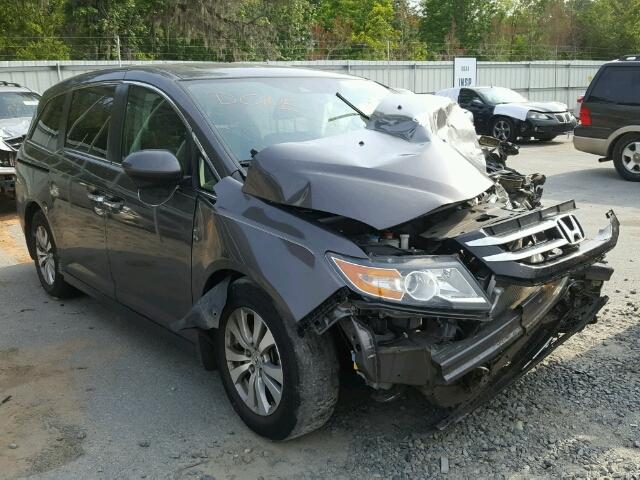 5FNRL5H68EB108797 - 2014 HONDA ODYSSEY EX GRAY photo 1