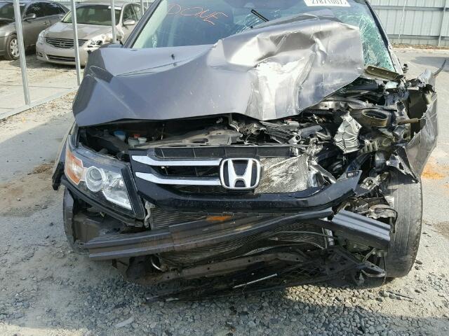 5FNRL5H68EB108797 - 2014 HONDA ODYSSEY EX GRAY photo 7