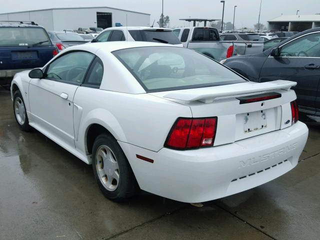 1FAFP40491F152394 - 2001 FORD MUSTANG WHITE photo 3