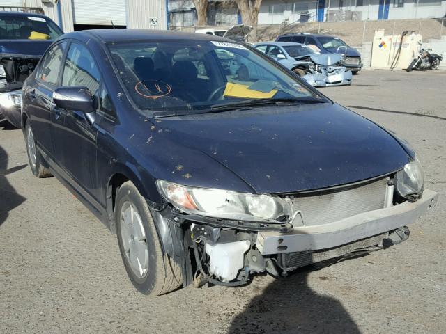 JHMFA36238S015656 - 2008 HONDA CIVIC HYBR BLUE photo 1