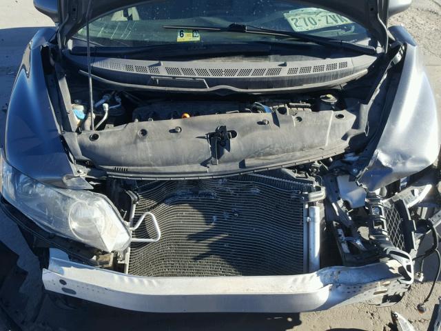 2HGFA16599H304597 - 2009 HONDA CIVIC LX GRAY photo 7