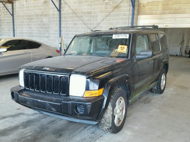 1J8HH48N96C248203 - 2006 JEEP COMMANDER BLACK photo 2