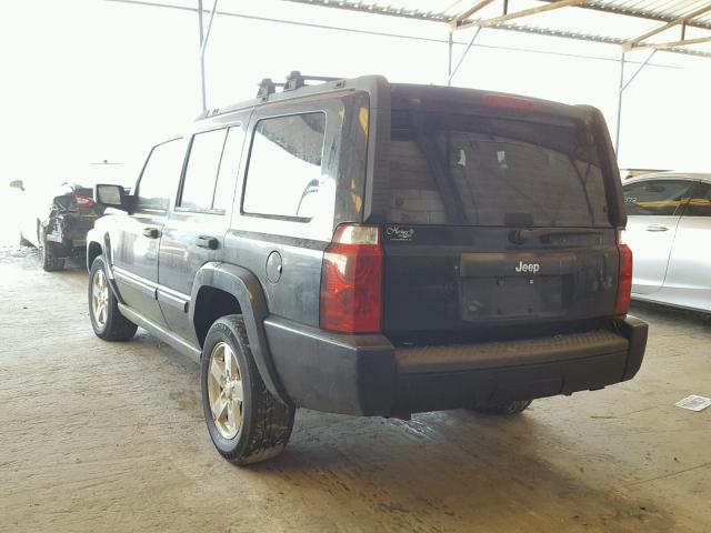 1J8HH48N96C248203 - 2006 JEEP COMMANDER BLACK photo 3