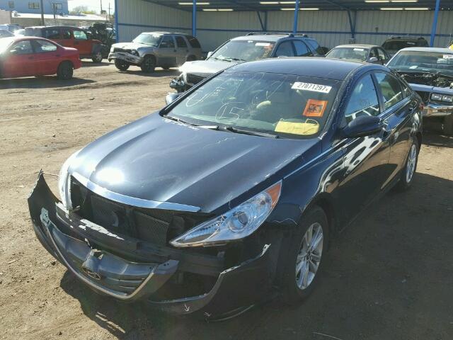 5NPEB4AC5DH514256 - 2013 HYUNDAI SONATA GLS BLUE photo 2