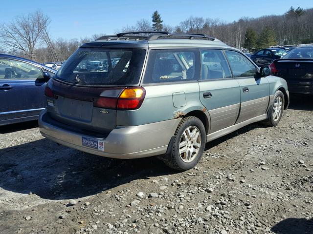 4S3BH675137618056 - 2003 SUBARU LEGACY OUT GREEN photo 4