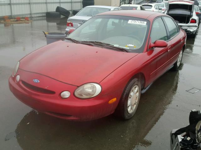 1FALP52U2TG207559 - 1996 FORD TAURUS GL RED photo 2