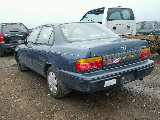 1NXAE09B9RZ129852 - 1994 TOYOTA COROLLA BLUE photo 3