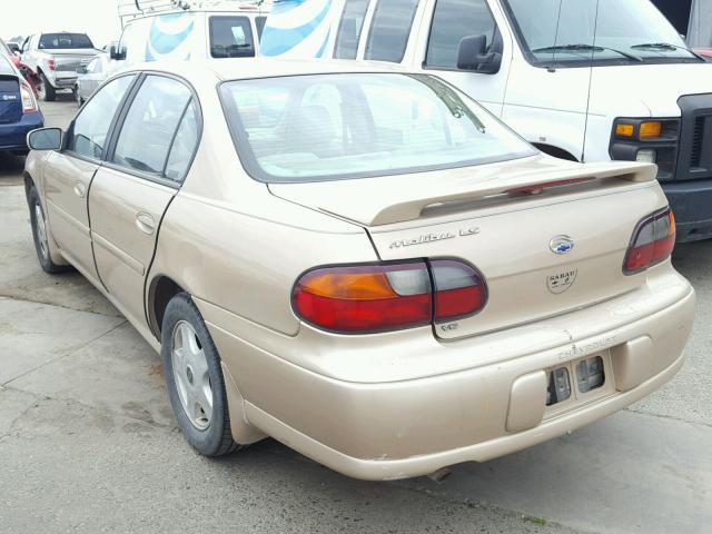 1G1NE52JX16246040 - 2001 CHEVROLET MALIBU LS 金色 照片 3