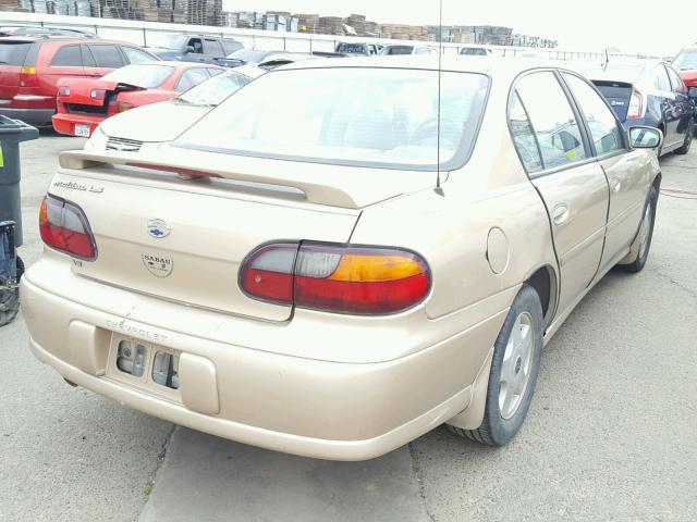 1G1NE52JX16246040 - 2001 CHEVROLET MALIBU LS 金色 照片 4