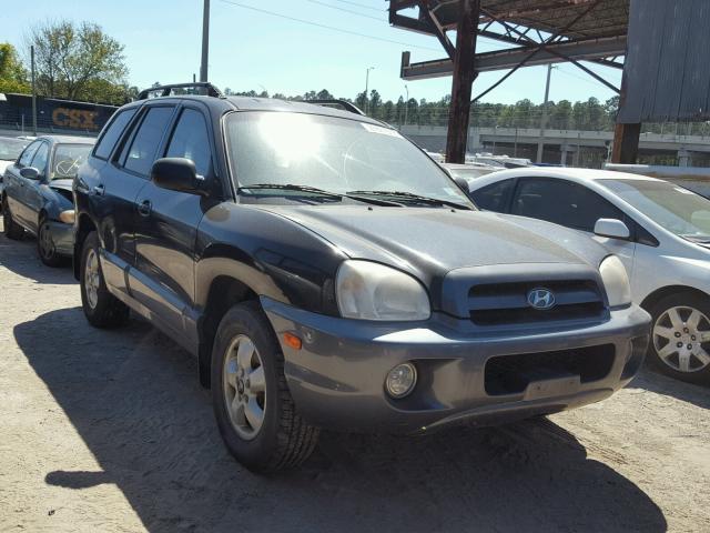 KM8SC13E85U007013 - 2005 HYUNDAI SANTA FE G BLACK photo 1