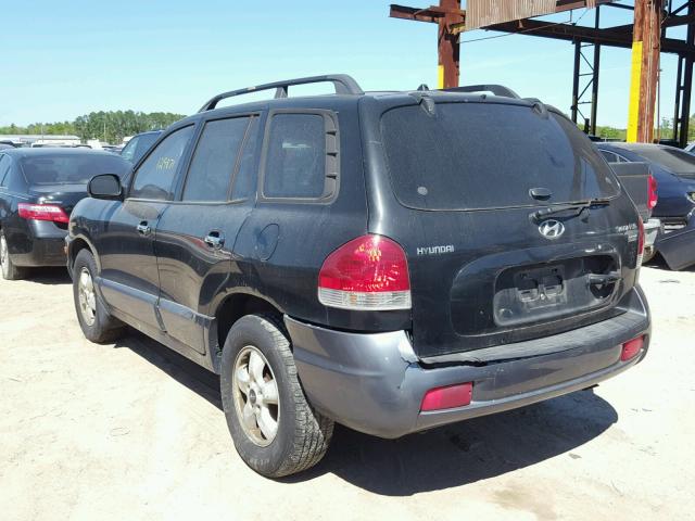 KM8SC13E85U007013 - 2005 HYUNDAI SANTA FE G BLACK photo 3