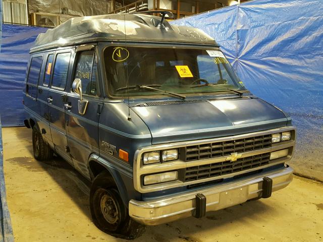 2GBEG25K7N4127964 - 1992 CHEVROLET G20 BLUE photo 1