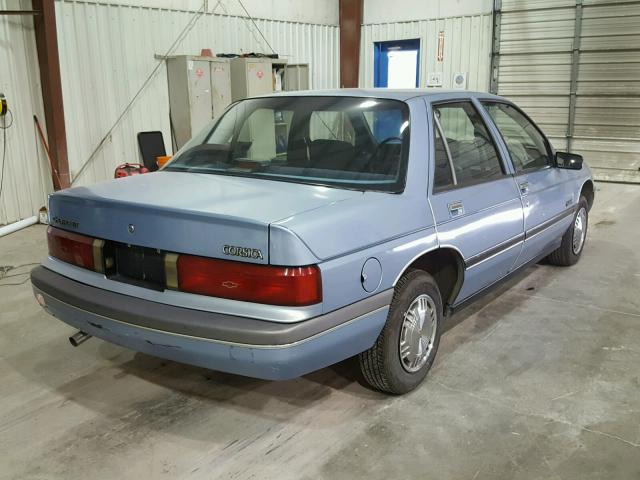 1G1LT5112JE298332 - 1988 CHEVROLET CORSICA BLUE photo 4