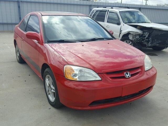 1HGEM22981L047764 - 2001 HONDA CIVIC SI RED photo 1