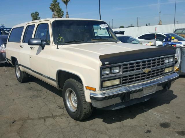 1GNER16K8MF147123 - 1991 CHEVROLET SUBURBAN R TAN photo 1