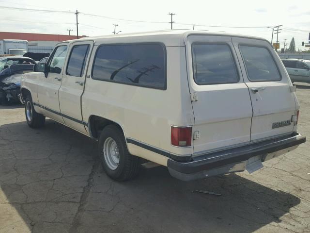 1GNER16K8MF147123 - 1991 CHEVROLET SUBURBAN R TAN photo 3