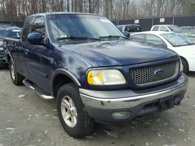 1FTRX18L42NB34281 - 2002 FORD F150 BLUE photo 1