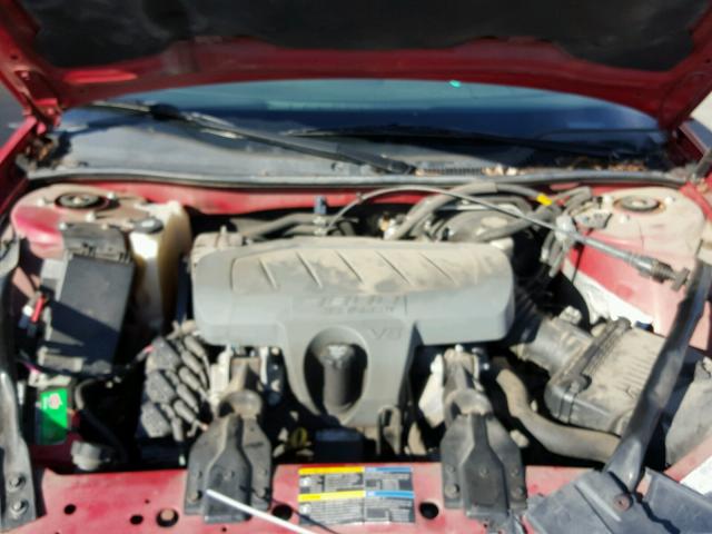 2G2WP552081174037 - 2008 PONTIAC GRAND PRIX RED photo 7