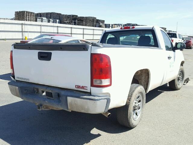 1GTEC14C69Z900370 - 2009 GMC SIERRA C15 WHITE photo 4