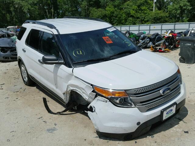 1FM5K7B84EGA41740 - 2014 FORD EXPLORER WHITE photo 1