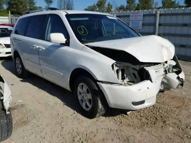 KNDMB233496316055 - 2009 KIA SEDONA EX WHITE photo 1