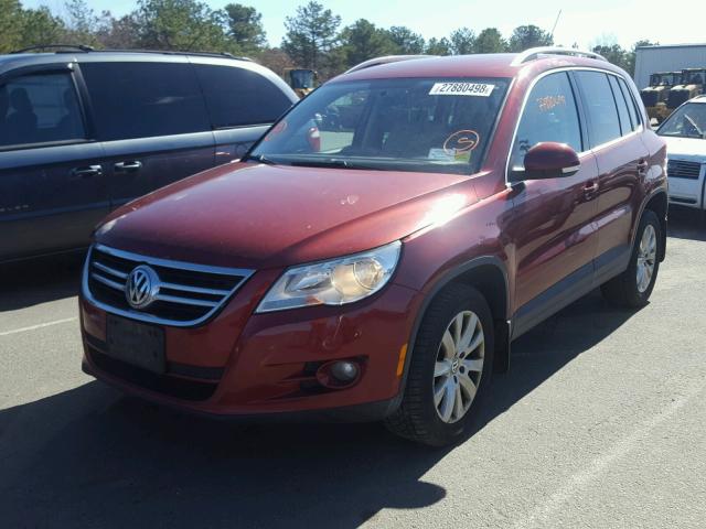 WVGBV95NX9W516276 - 2009 VOLKSWAGEN TIGUAN SE RED photo 2