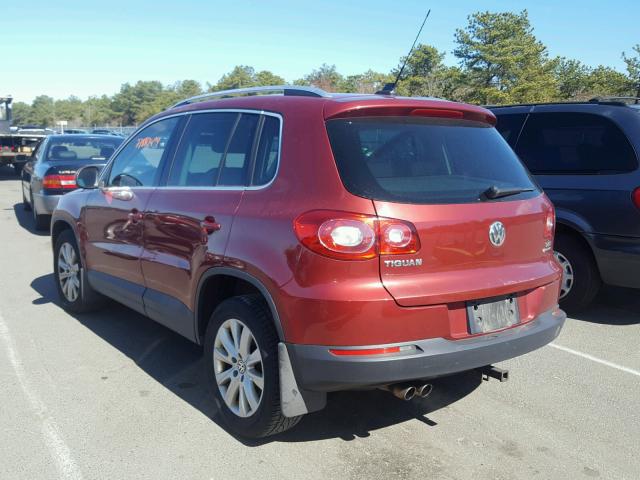 WVGBV95NX9W516276 - 2009 VOLKSWAGEN TIGUAN SE RED photo 3