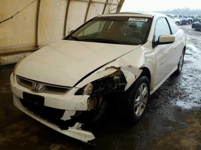 1HGCM72636A022641 - 2006 HONDA ACCORD EX WHITE photo 2