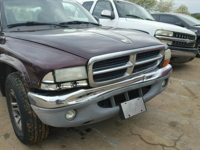 1D7GL42K64S578860 - 2004 DODGE DAKOTA SLT PURPLE photo 9