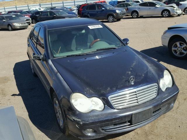 WDBRF54HX6A846043 - 2006 MERCEDES-BENZ C GENERATI BLUE photo 1