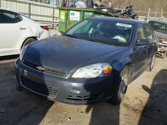 2G1WT57N191227224 - 2009 CHEVROLET IMPALA 1LT CHARCOAL photo 2