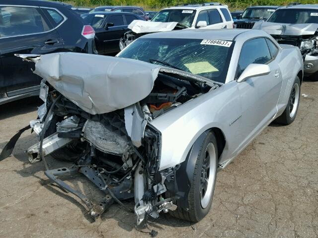 2G1FA1E32C9152672 - 2012 CHEVROLET CAMARO LS SILVER photo 2